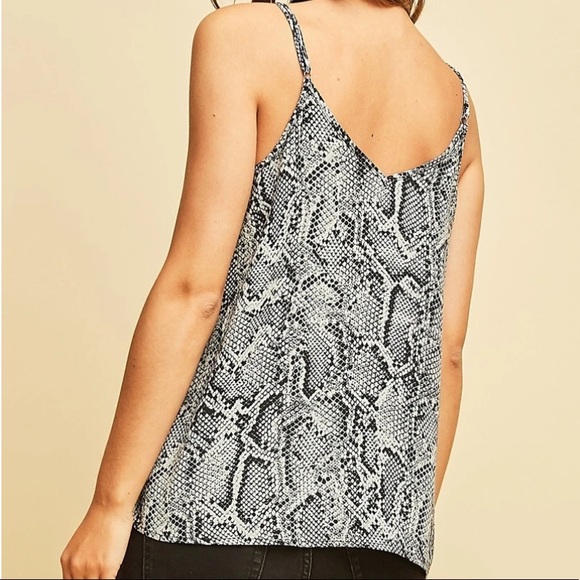 S Python Camisole Cami Snakeskin Animal Print Sm - Picture 2 of 5